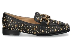 Damen Alma en pena Loafer 175 BLACK GOLDEN DOTS- schwarz/ gold