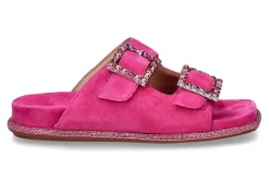 Damen Alma en pena Pantolette SUEDE- fuxia