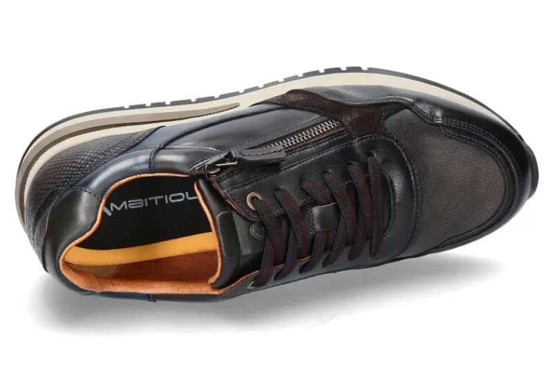 Herren Ambitious Sneaker 13719 TDM- dunkelbraun/ dunkelblau