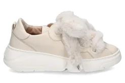 Damen AGL Attilio Giusti Leombruni Sneaker gefüttert BUBBLE FUR- gesso/elfenbein