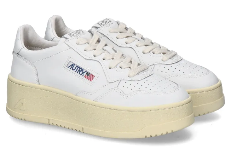 Damen Autry Damen-Sneaker PLATFORM LL15 LEATHER- white