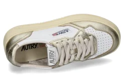 Damen Autry Damen-Sneaker PLATFORM WB16 LEATHER- white/platinum
