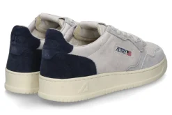 Herren Autry Herren- Sneaker MEDALIST TS03 SUEDE- soft grey/ space blue