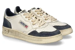 Herren Autry Herren- Sneaker SUPER VINTAGE LEATHER SUEDE- blau/silber