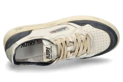 Herren Autry Herren- Sneaker SUPER VINTAGE LEATHER SUEDE- blau/silber