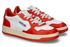 Herren Autry Herren-Sneaker WB21 LEATHER- white/orange