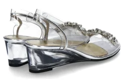 Damen Azurée Cannes Azuree Cannes Keilsandale MARCEL METIS ARGENT MOTIF CRISTAL
