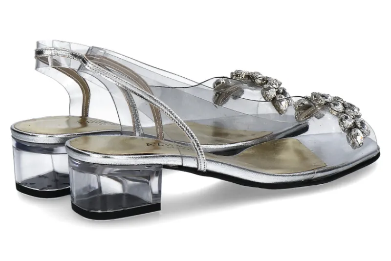 Damen Azurée Cannes Azuree Cannes Sandale MARCEL 80T METIS- silber argent