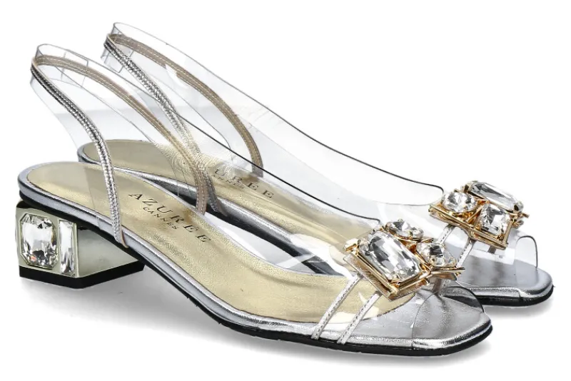 Damen Azurée Cannes Azuree Cannes Sandale MAWA METIS- argent silver