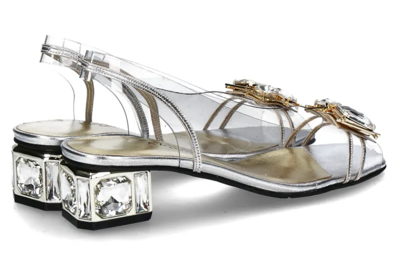 Damen Azurée Cannes Azuree Cannes Sandale MAWA METIS- argent silver