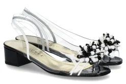 Damen Azurée Cannes Azuree Cannes Sandale MOCALI NOIR BLANCO