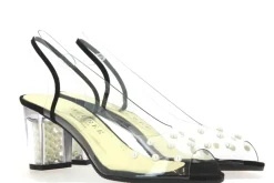 Damen Azurée Cannes Azuree Cannes Sandalette MONIUS VELOURS NOIR