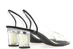 Damen Azurée Cannes Azuree Cannes Sandalette MONIUS VELOURS NOIR