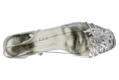 Damen Azurée Cannes Azuree Cannes Sandalette NUAGO METAL ARGENT MOTF GOUTTES TRANSPARENTES