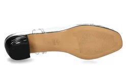 Damen Azurée Cannes Azuree Cannes Sandalette NUAGO METAL ARGENT MOTF GOUTTES TRANSPARENTES