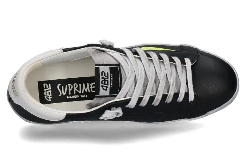 Herren 4B12 Herren Sneaker SUPRIME schwarz silber