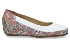 Damen Bagnoli Slipper 6060 NAPPA VELOURS- weiss/ multicolor