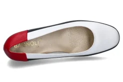 Damen Bagnoli Slipper 6060 NAPPA- weiss/ blau/ rot