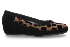 Damen Bagnoli Slipper CAMOSCIO- nero/leopard