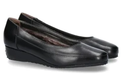 Damen Bagnoli Slipper gefüttert NAPPA NERO
