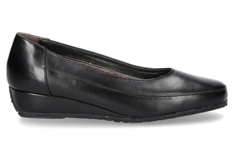 Damen Bagnoli Slipper gefüttert NAPPA NERO