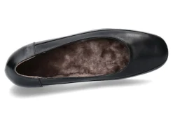 Damen Bagnoli Slipper gefüttert NAPPA NERO