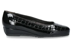 Damen Bagnoli Slipper gefüttert VERNICE NERO COCCO AGNELLO