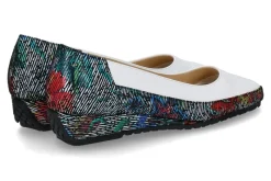 Damen Bagnoli Slipper NAPPA VELOURS- weiss/ blau/ multicolor