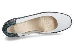 Damen Bagnoli Slipper NAPPA VELOURS- weiss/ blau/ multicolor