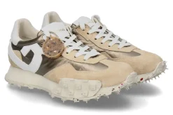 Damen Barracuda Damen- Sneaker VELOURSLEDER NYLON- cappucino/champagner/weiss