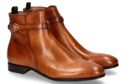Damen Benson's Stiefelette BOX COGNAC- mittelbraun