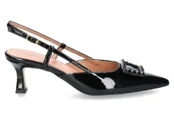 Damen Bianca Di Slingpumps VERNICE NERO CUOIO