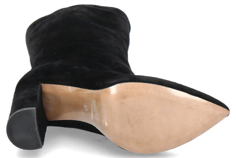 Damen Canapé BiancaDi Stiefel CAMOSCIO NERO (38)