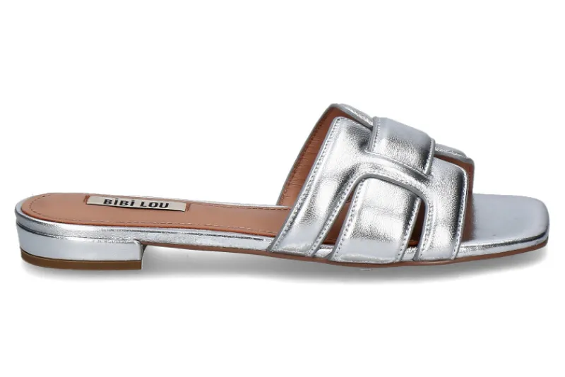 Damen Bibi Lou Pantolette HOLLY Nappa silber