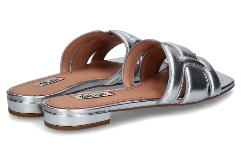 Damen Bibi Lou Pantolette HOLLY Nappa silber