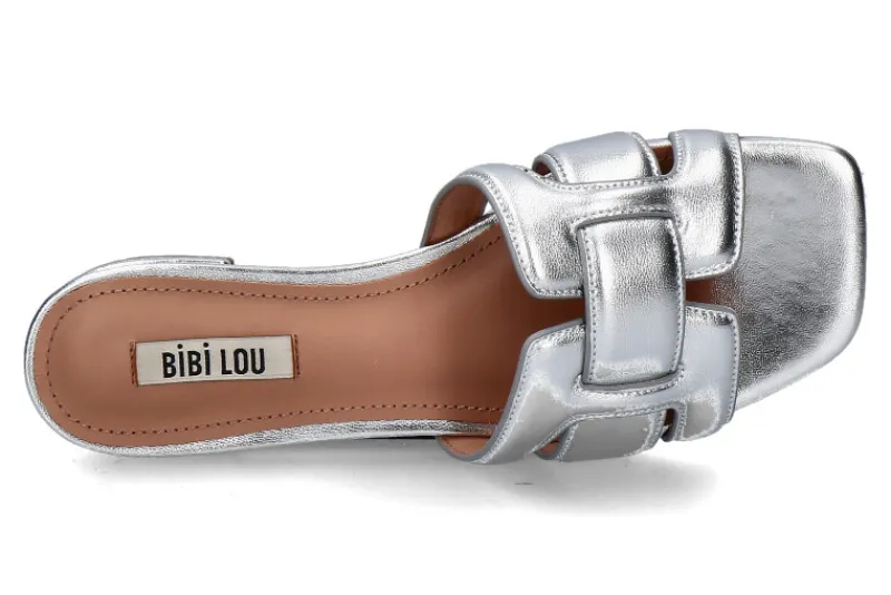 Damen Bibi Lou Pantolette HOLLY Nappa silber
