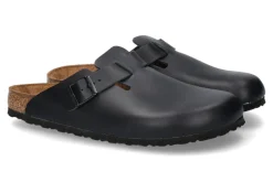 Herren Birkenstock Clogs BOSTON SCHMAL NATURLEDER BLACK (45)