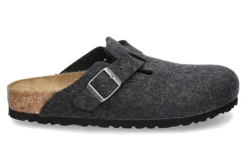 Damen Birkenstock Clogs BOSTON BS WOLLE SCHMALE WEITE- anthracite