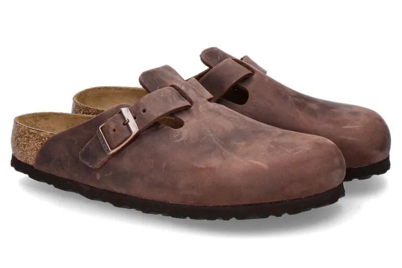 Damen Birkenstock Clogs BOSTON NORMAL naturleder habana