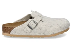 Damen Birkenstock Clogs BOSTON BS WOLLE NORMALE WEITE- eggshell