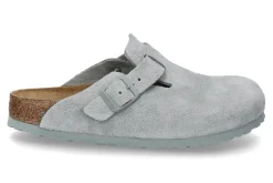 Damen Birkenstock Clogs BOSTON BS VELOURSLEDER- pure sage
