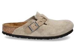 Damen Birkenstock Clogs BOSTON SCHMAL BRAIDED- taupe