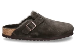 Damen Birkenstock Clogs gefüttert BOSTON SCHMAL SHEARLING MOCCA