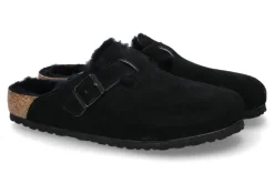Damen Birkenstock Clogs gefüttert BOSTON NORMAL FUR BLACK (40)
