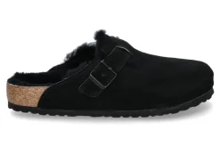 Damen Birkenstock Clogs gefüttert BOSTON NORMAL FUR BLACK (40)