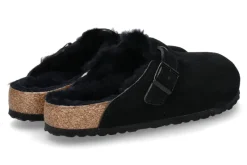 Damen Birkenstock Clogs gefüttert BOSTON NORMAL FUR BLACK (40)
