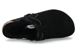 Damen Birkenstock Clogs gefüttert BOSTON NORMAL FUR BLACK (40)