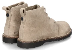 Damen Birkenstock Damen- Stiefelette UPPSALA MID VELOURSLEDER- taupe