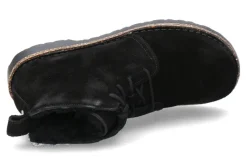 Damen Birkenstock Damen- Stiefelette UPPSALA MID SHEARLING VELOURSLEDER- schwarz
