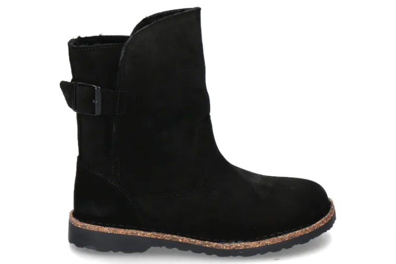 Damen Birkenstock Damen-Boots gefüttert UPPSALA SHEARLING SCHMAL- black